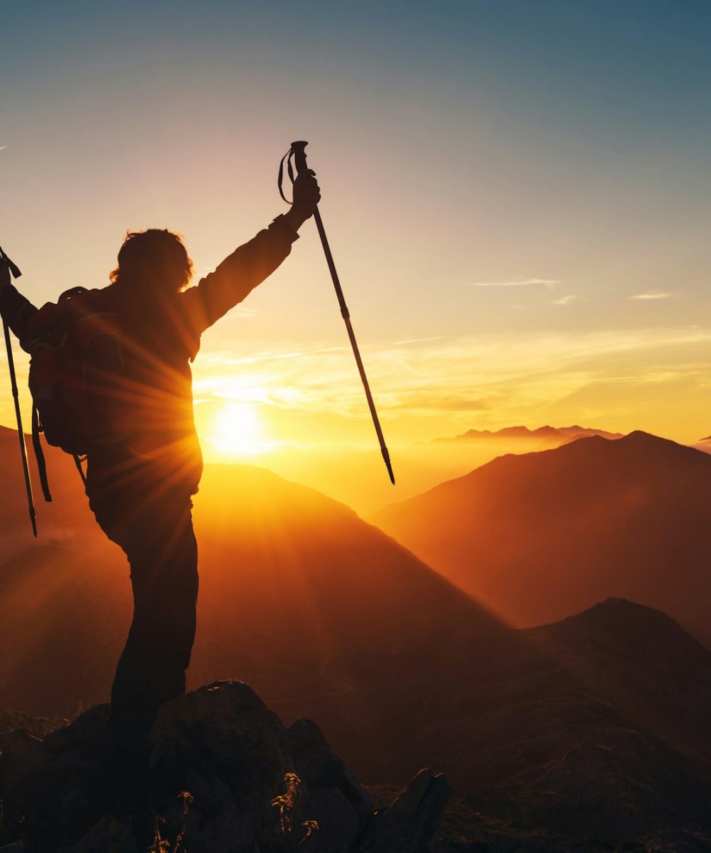 mountaineer man making summit mountaineer man making summit